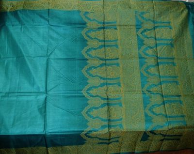 Antique 100% Pure Real Silk Hard To find Real Silks 5 Yard Fabric Sari Saree