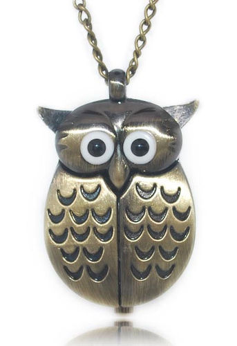 FREE SHIIP Antique style Watches reactionist OWL Necklace Watch 190%