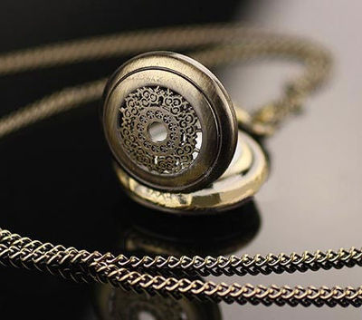 151%  FREE SHIP Bronze Antique Pocket Watch Necklace