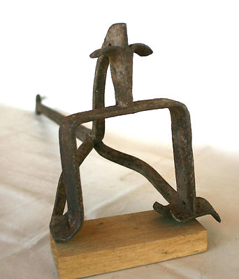 Collectible Antique CATTLE BRANDING IRON â€“ Forged Steel