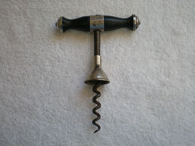Antique CURLEY corkscrew signed HICKS & REYNOLDS TROY, N.Y.