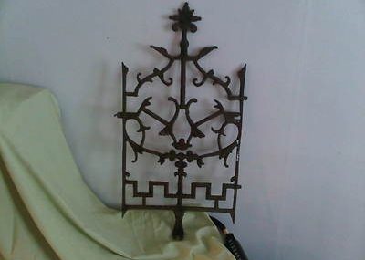 ANTIQUE BEAUTIFUL CAST IRON ROOF WALK / UNTOUCHED ORIGINAL /