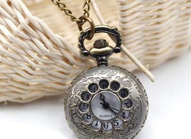 199% FREE SHIP Antique Archaize Pocket Watch Necklace