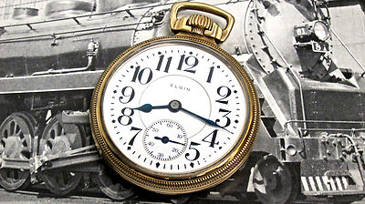 Magnificent Elgin  23 Jewel â€œVeritasâ€  Railroad Pocket Watch  No Reserve