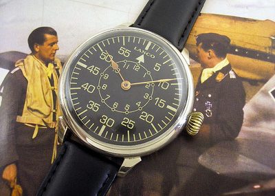 VINTAGE 19391945 SWISS MENâ€™S WATCH LANCO LACO AVIATOR LUFTWAFFE PILOTS WWII ERA