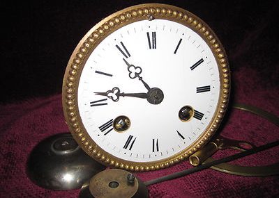 Antique French clock movement by JAPY FILS 86,5mm ( 3,4″ ) 1855. Serviced.