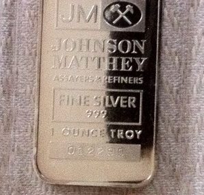1 OZ “RARE ANTIQUE” JOHNSON MATTHEY/TD BANK .999 FINE SILVER/WITH SERIAL #